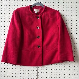 Talbots Lipstick Red Women's Blazer